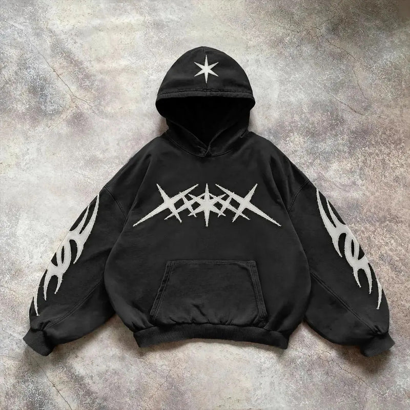 Tribal Embroidered Hoodie