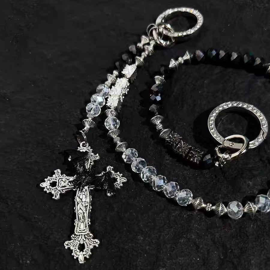 Beaded Cross Pants Chain