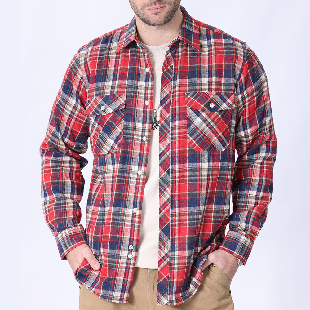 Brushed Plaid Flannel Shirt