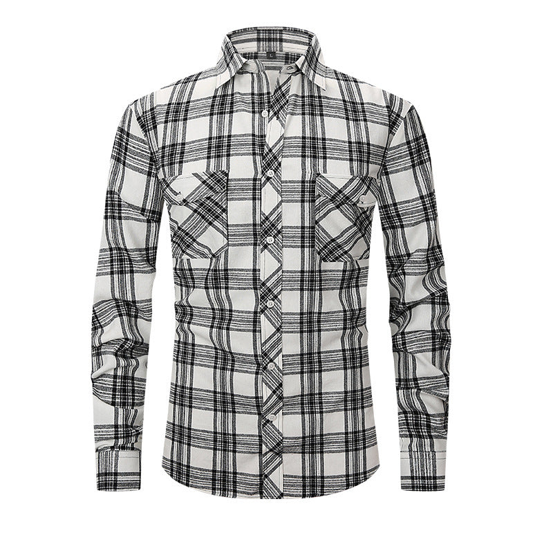 Brushed Plaid Flannel Shirt