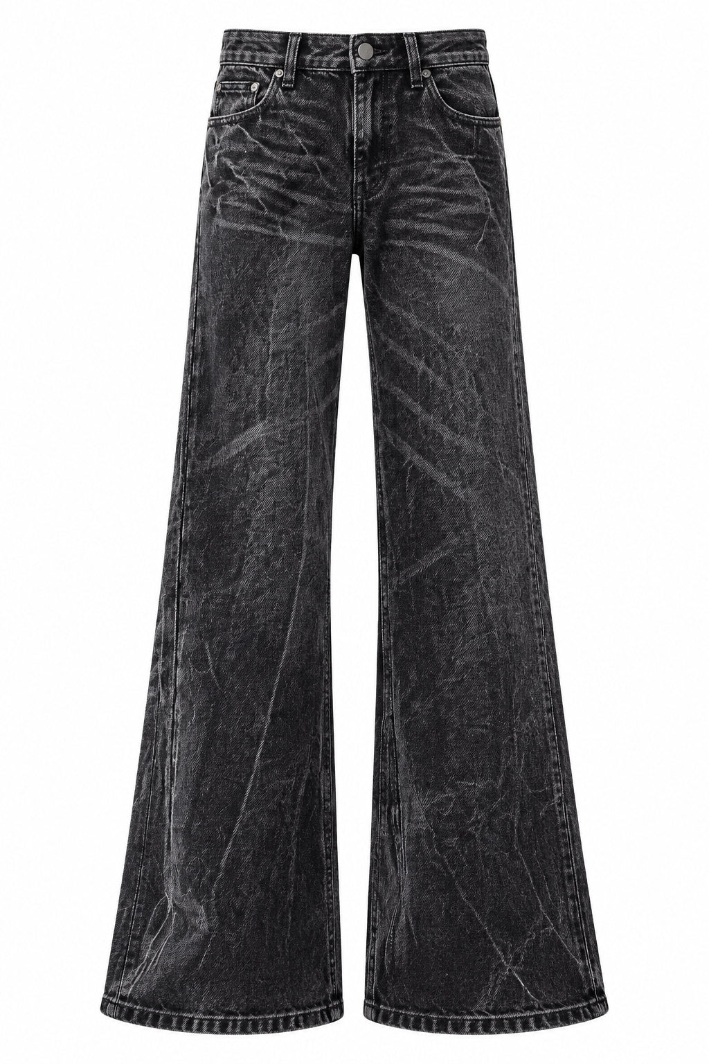 Lightning Washed Flare Jeans
