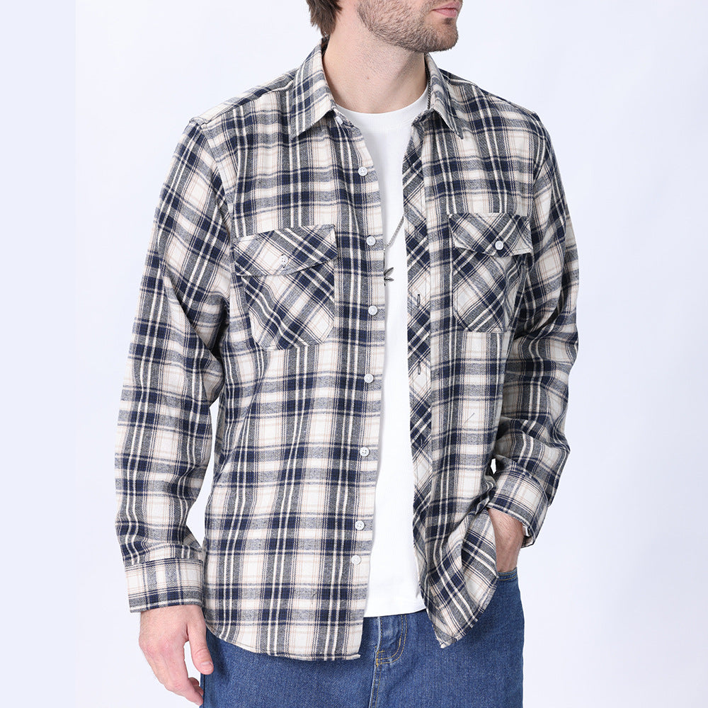 Brushed Plaid Flannel Shirt