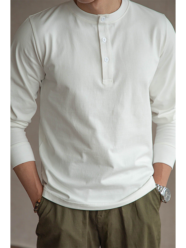 Heavyweight Henley Long Sleeve Tee