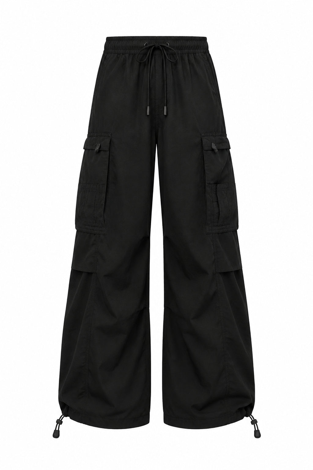 Wide-Leg Parachute Pants