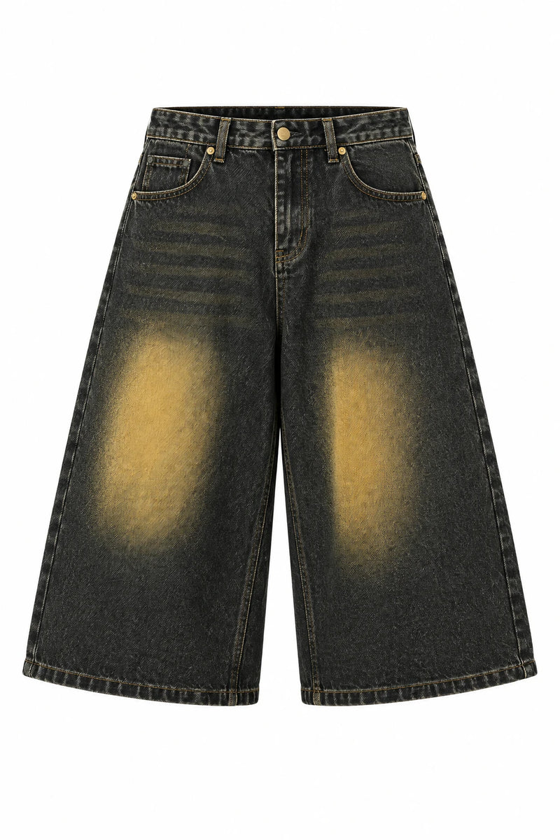 Wide-Leg Loose Denim Pants