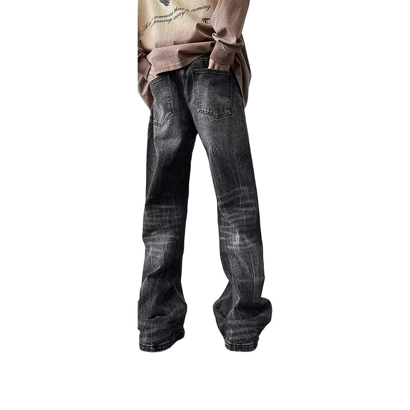 Lightning Washed Flare Jeans