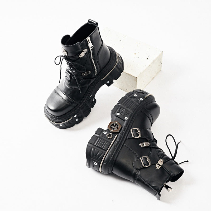 Gothic Platform Combat Boots