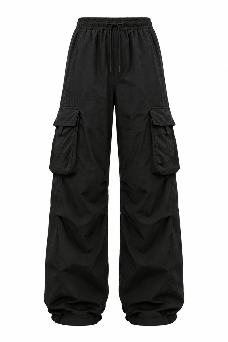 Multi-Pocket Wide Cargo Pants