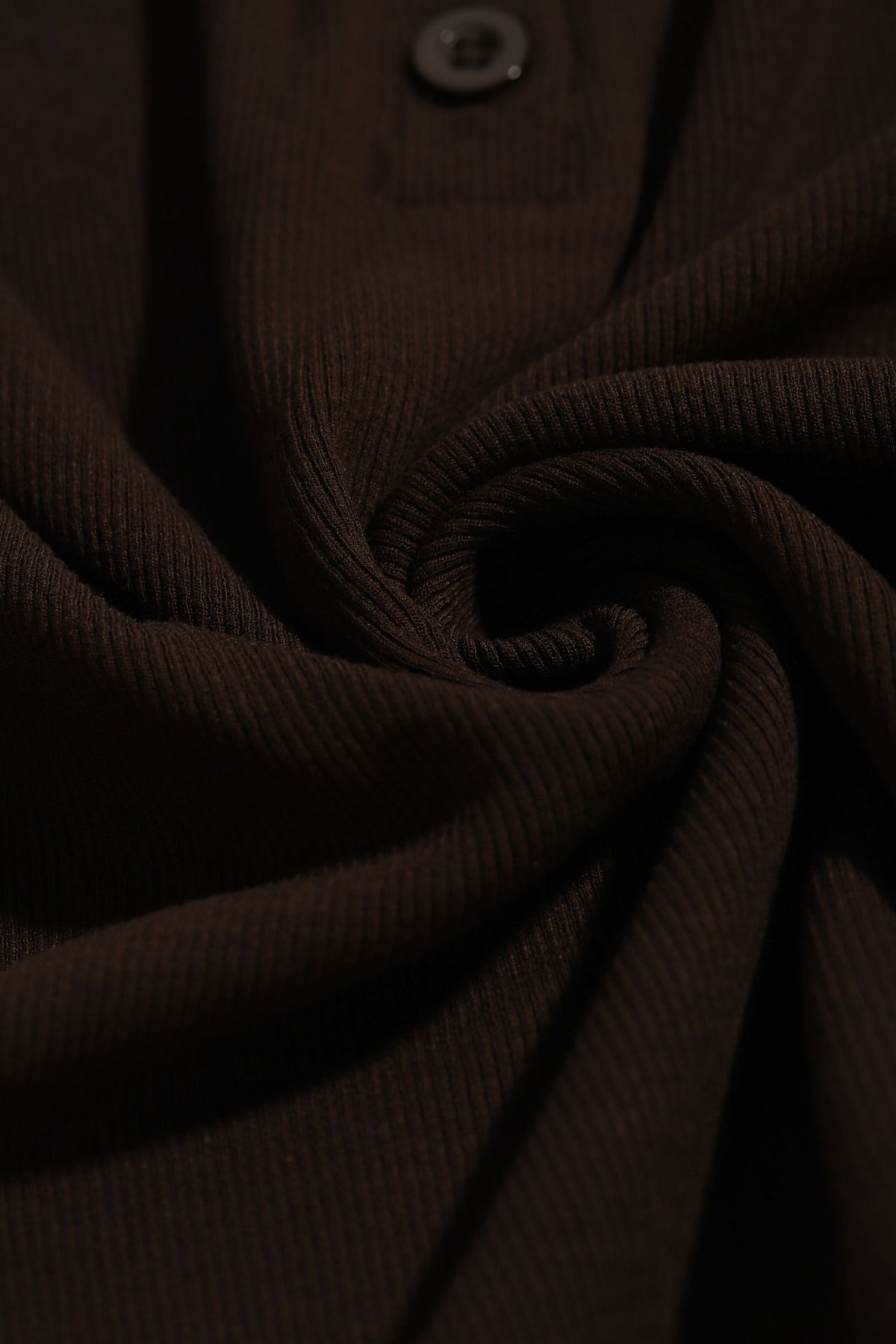 Slim Ribbed Henley Long Sleeve Top