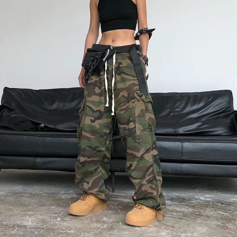 Retro Camo Baggy Cargo Pants