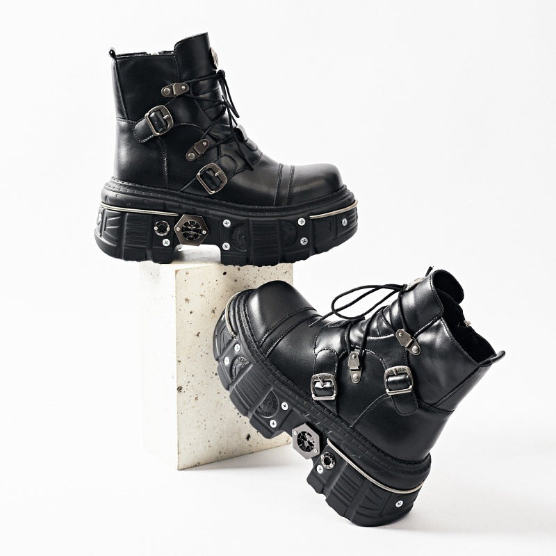 Gothic Platform Combat Boots