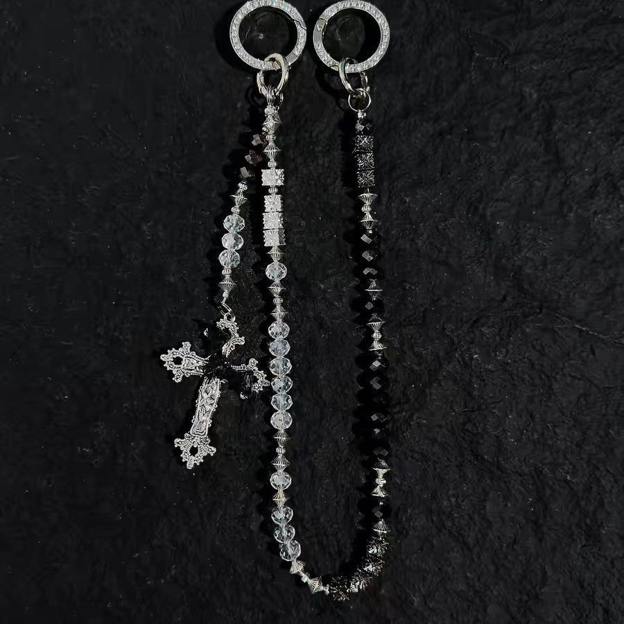 Beaded Cross Pants Chain