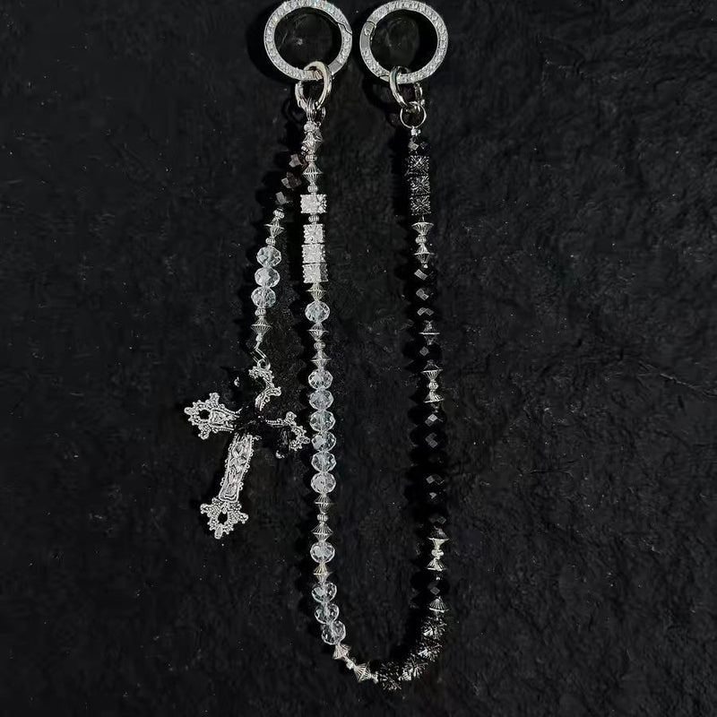 Beaded Cross Pants Chain