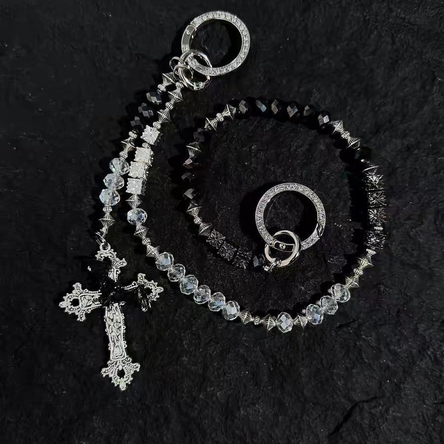 Beaded Cross Pants Chain