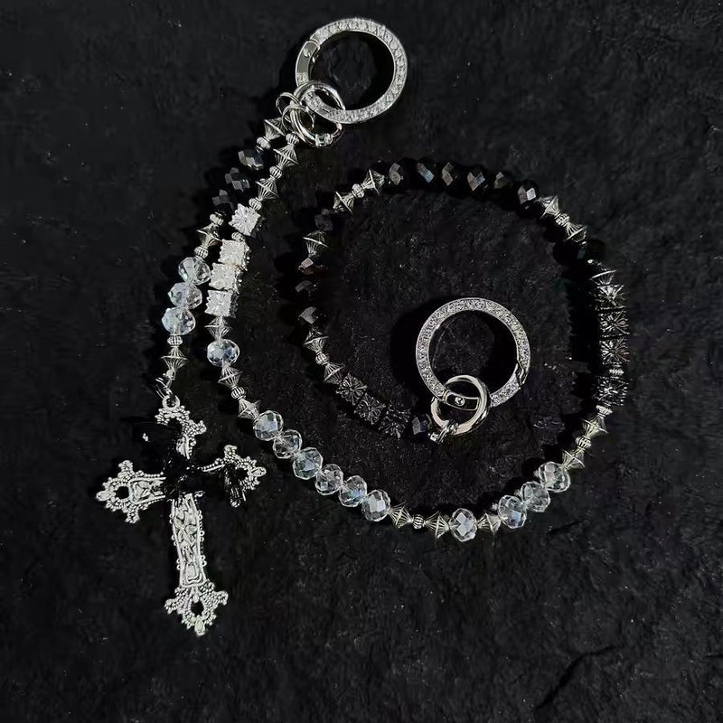 Beaded Cross Pants Chain