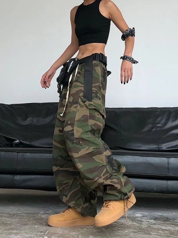 Retro Camo Baggy Cargo Pants