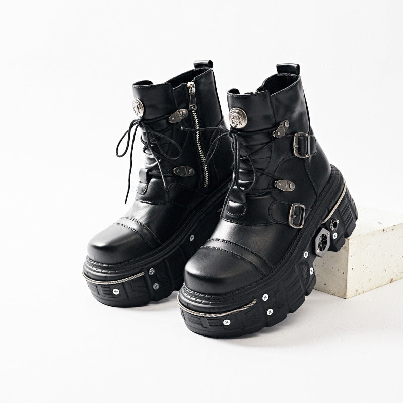 Gothic Platform Combat Boots