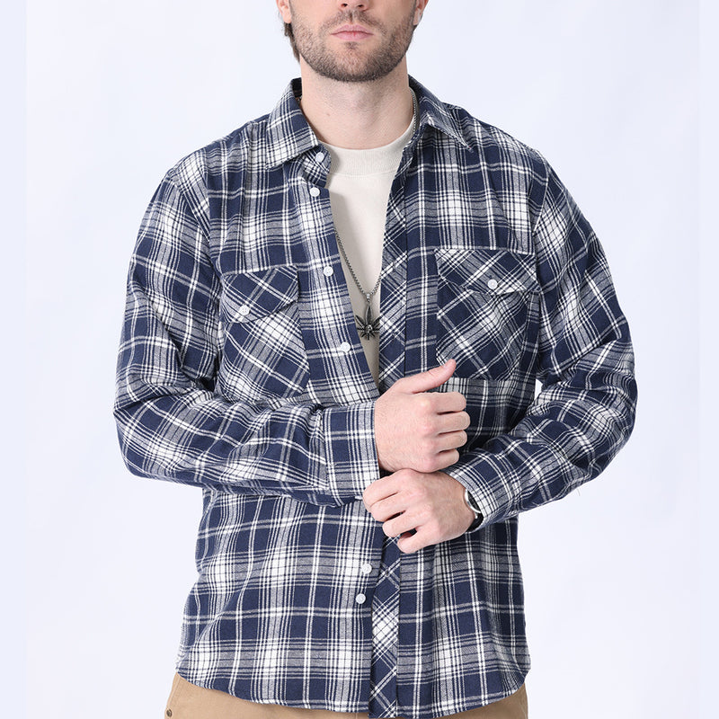 Brushed Plaid Flannel Shirt