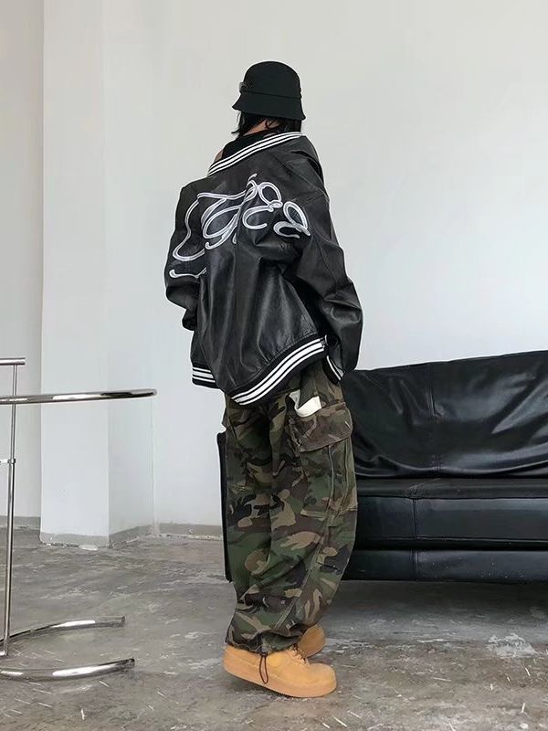 Retro Camo Baggy Cargo Pants