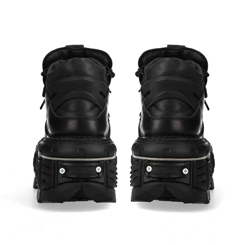 Studded Platform Ankle Boots