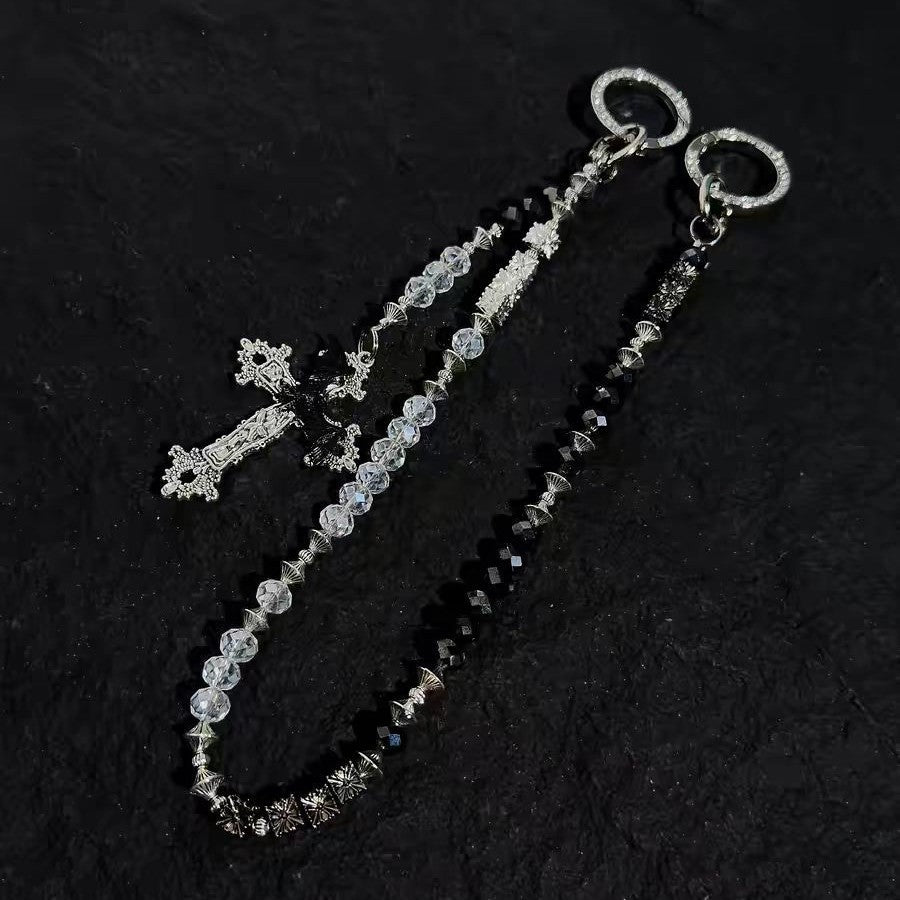 Beaded Cross Pants Chain