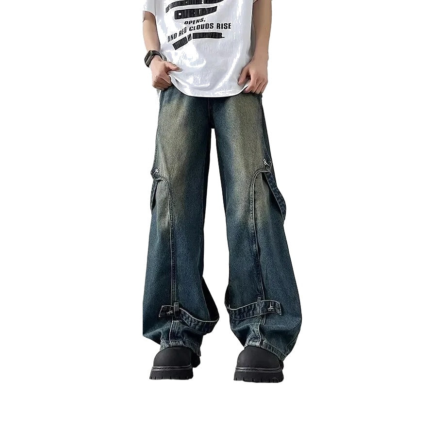 Loose-Fit Black Denim Pants